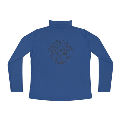 Ladies Quarter-Zip Pullover Double Logo