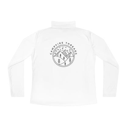 Ladies Quarter-Zip Pullover Double Logo