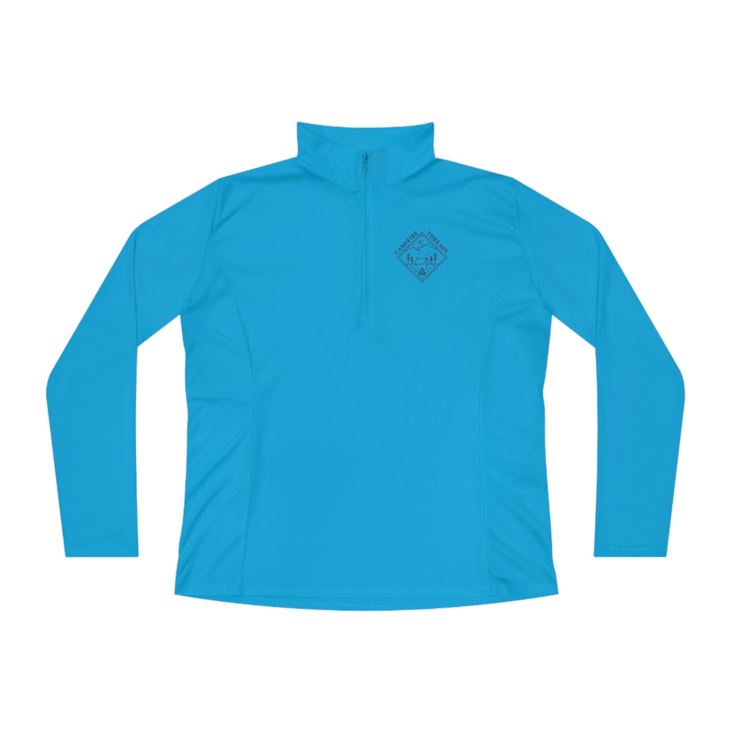 Ladies Quarter-Zip Pullover Double Logo