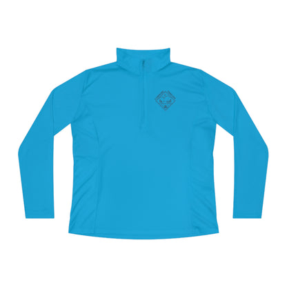 Ladies Quarter-Zip Pullover Double Logo