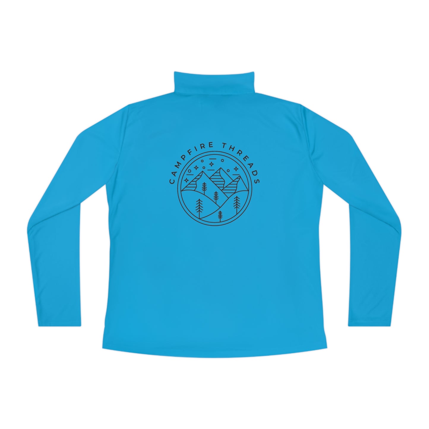 Ladies Quarter-Zip Pullover Double Logo