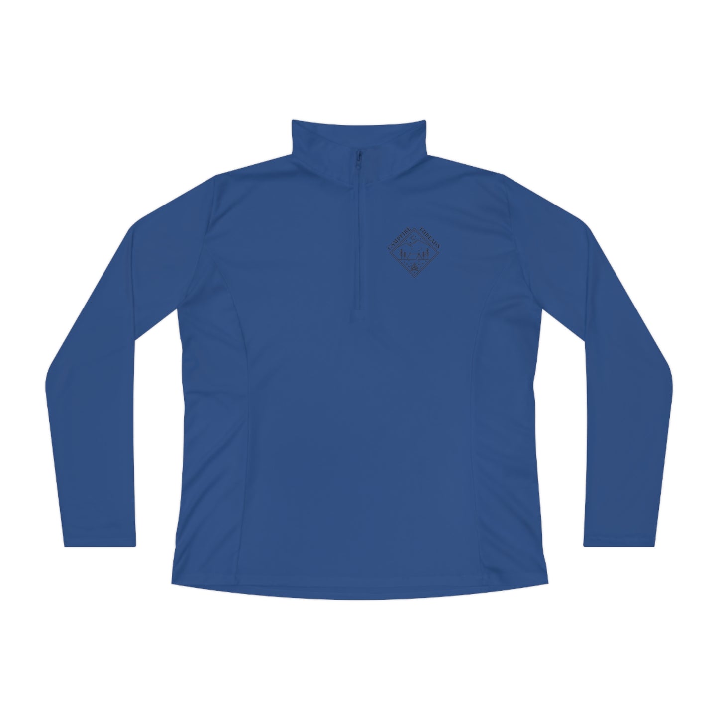 Ladies Quarter-Zip Pullover Double Logo