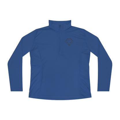 Ladies Quarter-Zip Pullover Double Logo