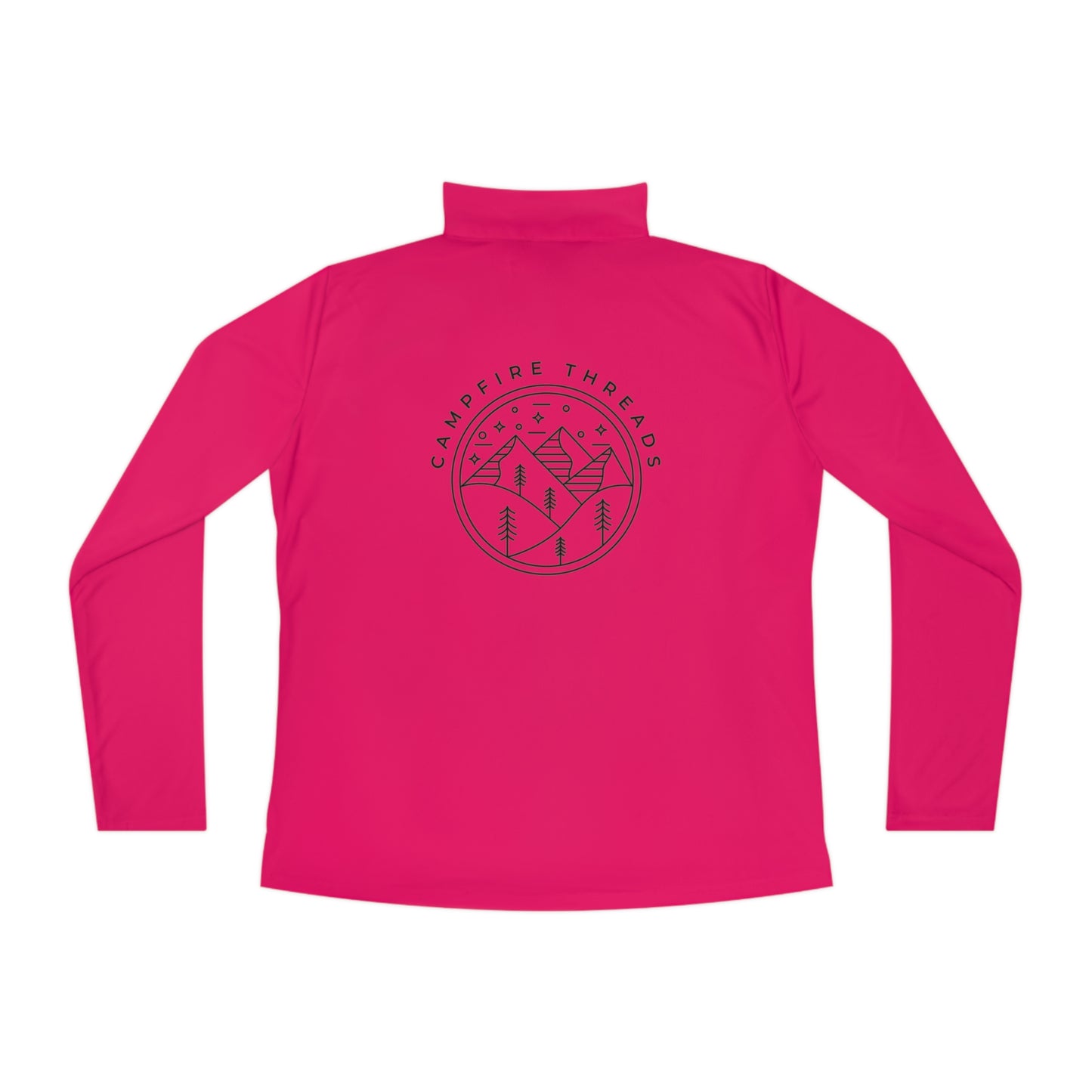 Ladies Quarter-Zip Pullover Double Logo