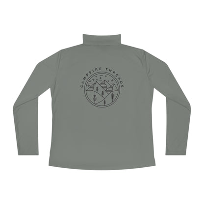 Ladies Quarter-Zip Pullover Double Logo